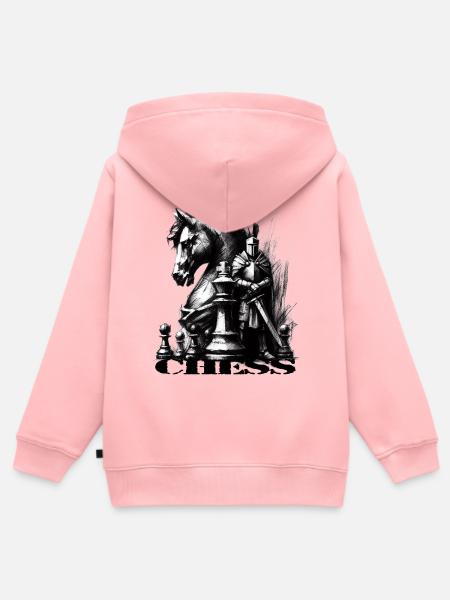 Schach - Kinder Premium Organic Zip Hoodie - Rosa