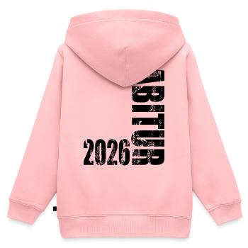 Abitur 2026 - Kinder Premium Organic Zip Hoodie - Rosa - Hinten - AI Model Kid Female (0cm)
