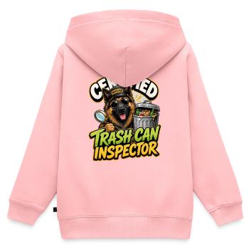 Belgischer Schäferhund - Kinder Premium Organic Zip Hoodie - Rosa - Hinten - AI Model Kid Female (0cm)