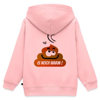 Lustiger Kack Haufen :-) - Kinder Premium Organic Zip Hoodie - Rosa - Hinten - AI Model Kid Female (0cm)