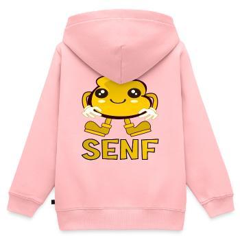 Senf Fastfood Sauce - Grillen - Kinder Premium Organic Zip Hoodie - Rosa - Hinten - AI Model Kid Female (0cm)