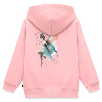 Fairy Fairy World Gift - Kids Premium Organic Zip-up Hoodie - rose - Back - AI Model Kid Female (0cm)