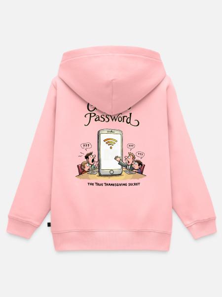 Omas WLAN-Passwort - Kinder Premium Organic Zip Hoodie - Rosa
