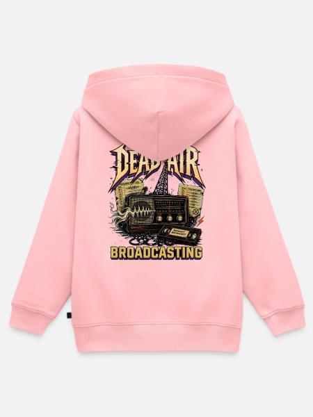 Dead Air Broadcast Retro Radio - Kinder Premium Organic Zip Hoodie - Rosa