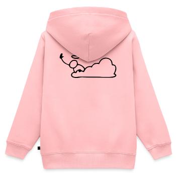 Funny - Kids Premium Organic Zip-up Hoodie - rose - Back - AI Model Kid Female (0cm)