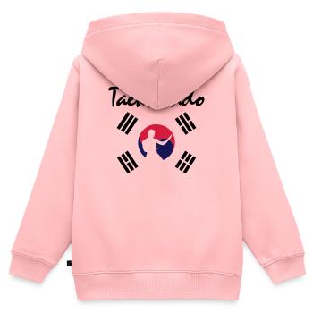 taekwondo_5 - Kids Premium Organic Zip-up Hoodie - rose - Back - AI Model Kid Female (0cm)