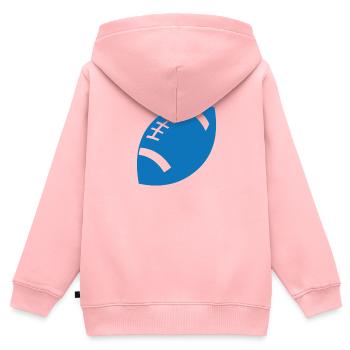 American Football / Rugby - Kinder Premium Organic Zip Hoodie - Rosa - Hinten - AI Model Kid Female (0cm)