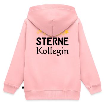 Sterne Kollegin Geschenk - Kinder Premium Organic Zip Hoodie - Rosa - Hinten - AI Model Kid Female (0cm)