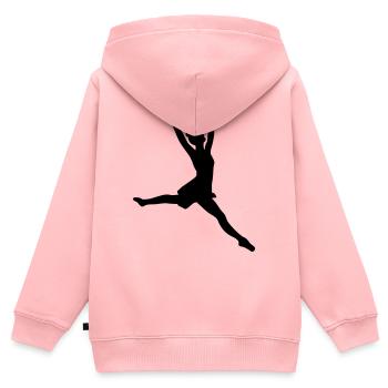 Dancer - Kids Premium Organic Zip-up Hoodie - rose - Back - AI Model Kid Female (0cm)