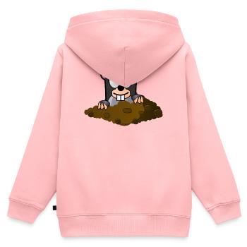 Molecule comic style - Kids Premium Organic Zip-up Hoodie - rose - Back - AI Model Kid Female (0cm)
