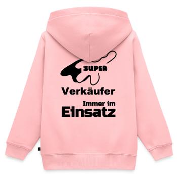 Super Verkäufer Geschenk - Kinder Premium Organic Zip Hoodie - Rosa - Hinten - AI Model Kid Female (0cm)