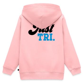 Triathlon - Sweat Premium à capuche zippé enfant bio - rose - Dos - AI Model Kid Female (0cm)
