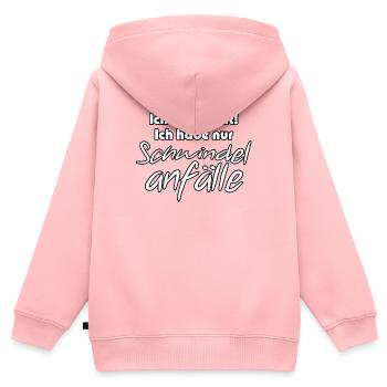 Schwindelanfälle - Lügner Spruch Geschenk - Kinder Premium Organic Zip Hoodie - Rosa - Hinten - AI Model Kid Female (0cm)