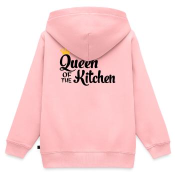 Cuire - Sweat Premium à capuche zippé enfant bio - rose - Dos - AI Model Kid Female (0cm)