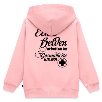 Gesundheitswesen Helden Medizin, Geschenk - Kinder Premium Organic Zip Hoodie - Rosa - Hinten - AI Model Kid Female (0cm)