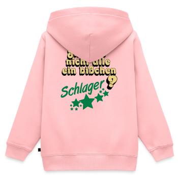 Schlager Party , Schlager Musik , Schlager Spaß - Kinder Premium Organic Zip Hoodie - Rosa - Hinten - AI Model Kid Female (0cm)