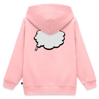 2541614 15422398 thought bubble - Kids Premium Organic Zip-up Hoodie - rose - Back - AI Model Kid Female (0cm)