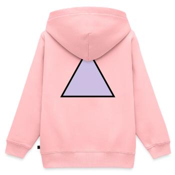hipster triangle triangle shape - Kids Premium Organic Zip-up Hoodie - rose - Back - AI Model Kid Female (0cm)