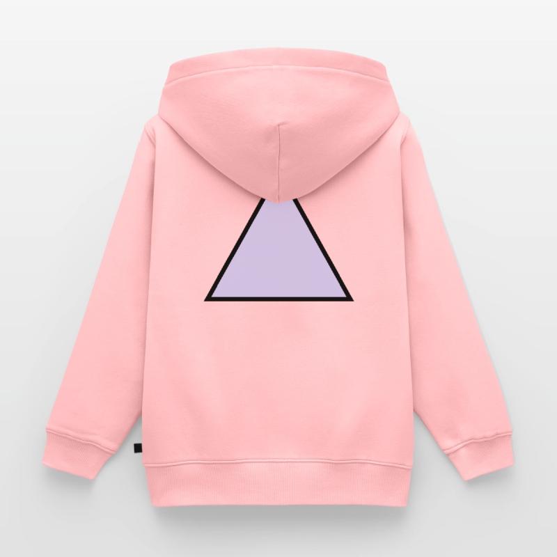 hipster triangle triangle shape Kids Premium Organic Zip-up Hoodie