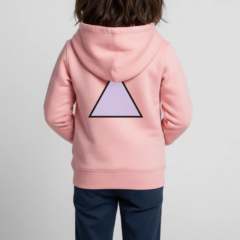 hipster triangle triangle shape Kids Premium Organic Zip-up Hoodie