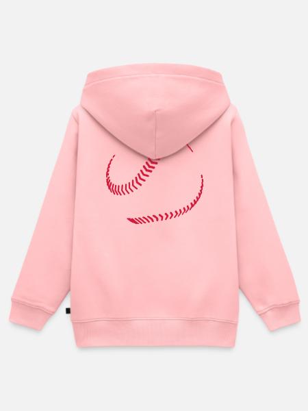 Baseball - Kinder Premium Organic Zip Hoodie - Rosa