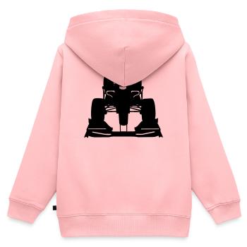 bolid - Sweat Premium à capuche zippé enfant bio - rose - Dos - AI Model Kid Female (0cm)