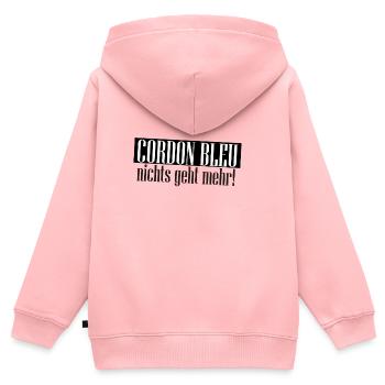 Cordon Bleu: Nichts Geht Mehr - Kinder Premium Organic Zip Hoodie - Rosa - Hinten - AI Model Kid Female (0cm)