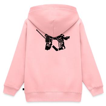 hockey goal keeper - Kids Premium Organic Zip-up Hoodie - rose - Back - AI Model Kid Female (0cm)