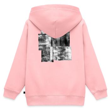 Tinte gerollt - Kinder Premium Organic Zip Hoodie - Rosa - Hinten - AI Model Kid Female (0cm)