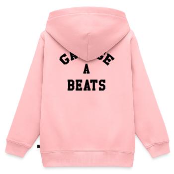 Garage A Beats - Sweat Premium à capuche zippé enfant bio - rose - Dos - AI Model Kid Female (0cm)