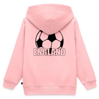 England - Sweat Premium à capuche zippé enfant bio - rose - Dos - AI Model Kid Female (0cm)