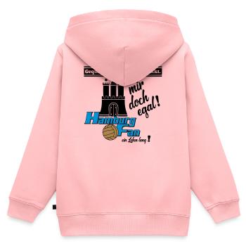 Hamburg , Tradition , Fußball , Fan Leben (25) - Kinder Premium Organic Zip Hoodie - Rosa - Hinten - AI Model Kid Female (0cm)