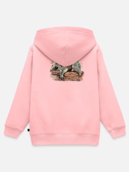 Koala - Kinder Premium Organic Zip Hoodie - Rosa