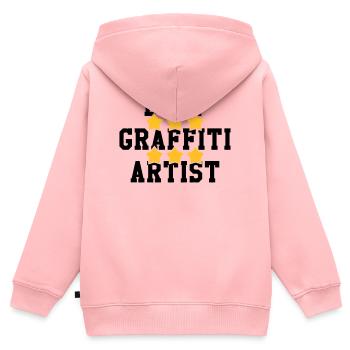 Graffiti / Tag / Writer / Street Art - Kinder Premium Organic Zip Hoodie - Rosa - Hinten - AI Model Kid Female (0cm)