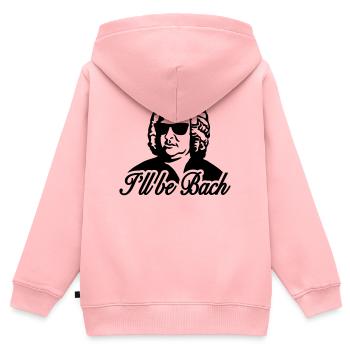 I'll be bach 2b - Kinder Premium Organic Zip Hoodie - Rosa - Hinten - AI Model Kid Female (0cm)
