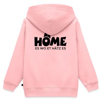 Home es wo et Hätz es - Köln mit Kölner Dom - Kinder Premium Organic Zip Hoodie - Rosa - Hinten - AI Model Kid Female (0cm)
