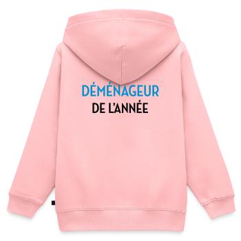 Mover Frachtführer Déménageur Déménagement - Kids Premium Organic Zip-up Hoodie - rose - Back - AI Model Kid Female (0cm)