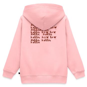 teen spirit - Kids Premium Organic Zip-up Hoodie - rose - Back - AI Model Kid Female (0cm)