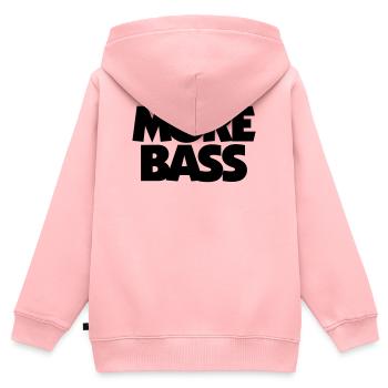 More Bass Bassist Bassisten - Kinder Premium Organic Zip Hoodie - Rosa - Hinten - AI Model Kid Female (0cm)