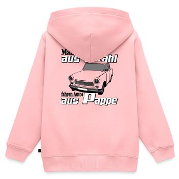  , DDR Kult , Männer aus.... (25) - Kinder Premium Organic Zip Hoodie - Rosa - Hinten - AI Model Kid Female (0cm)