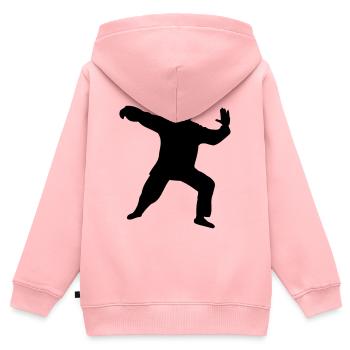 Chinese forms of taichiquan training - Kids Premium Organic Zip-up Hoodie - rose - Back - AI Model Kid Female (0cm)