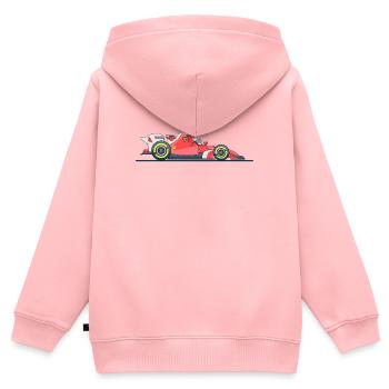 Racing car car racing - Kids Premium Organic Zip-up Hoodie - rose - Back - AI Model Kid Female (0cm)