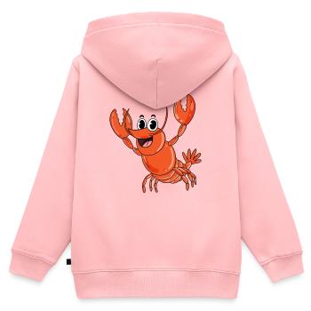Hummer - Kinder Premium Organic Zip Hoodie - Rosa - Hinten - AI Model Kid Female (0cm)