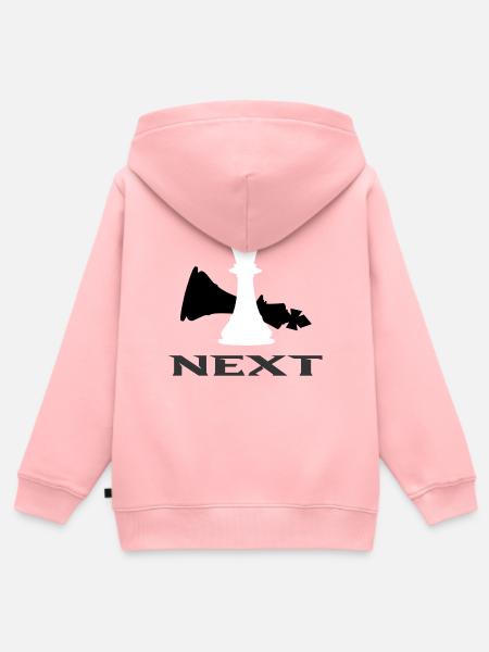 Schach - Kinder Premium Organic Zip Hoodie - Rosa