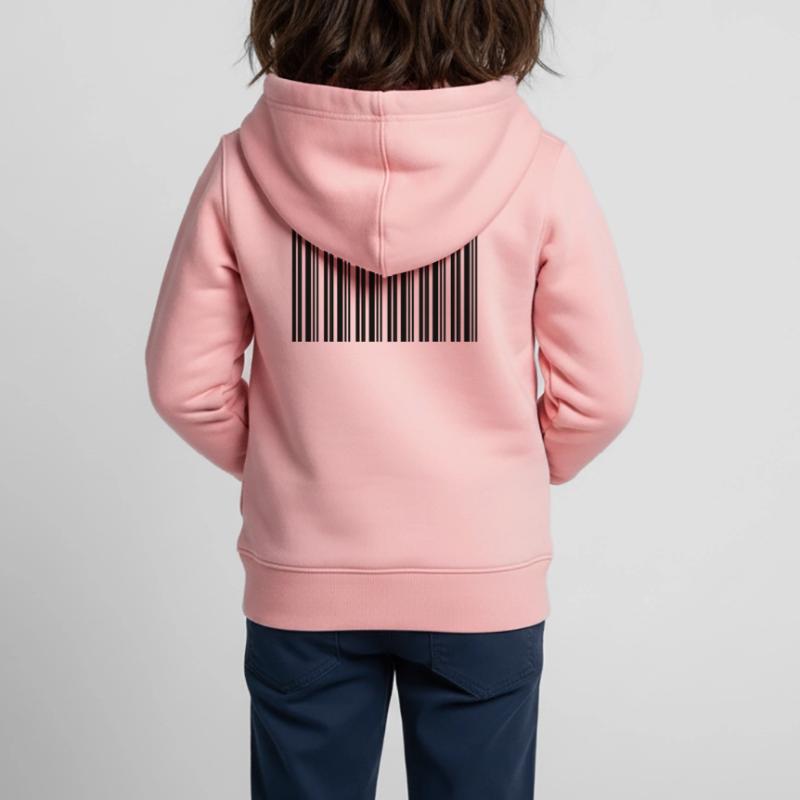 Conception de technologies informatiques pour nerds de code-barres Sweat Premium à capuche zippé enfant bio