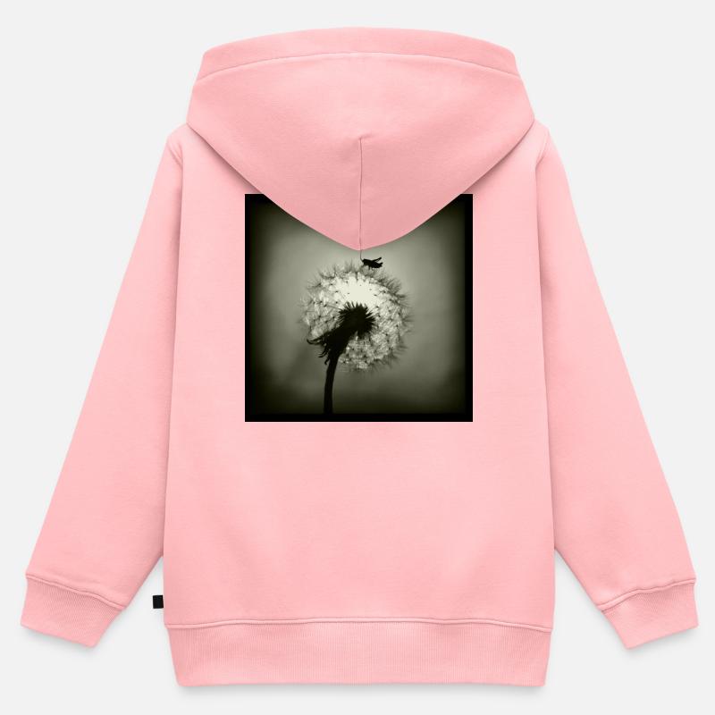 Planète minuscule - Sweat Premium à capuche zippé enfant bio - rose