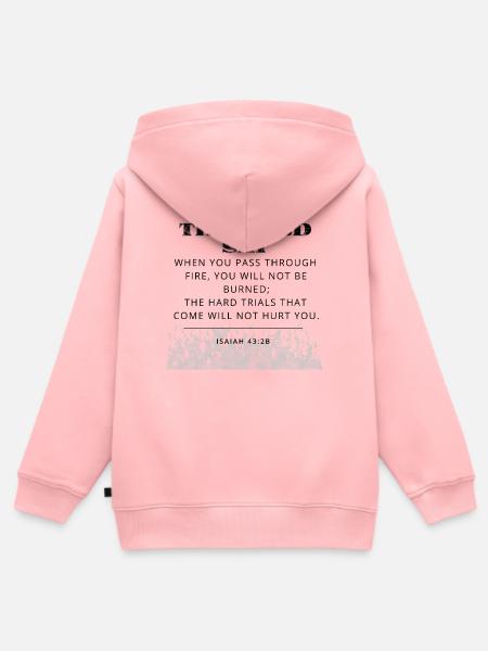 Bibelvers - Kinder Premium Organic Zip Hoodie - Rosa