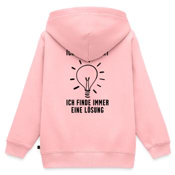 Student - Kinder Premium Organic Zip Hoodie - Rosa - Hinten - AI Model Kid Female (0cm)