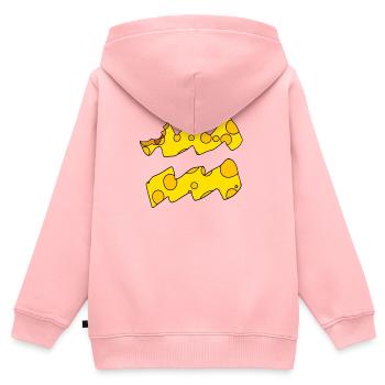 Sternzeichen Wassermann - Kinder Premium Organic Zip Hoodie - Rosa - Hinten - AI Model Kid Female (0cm)