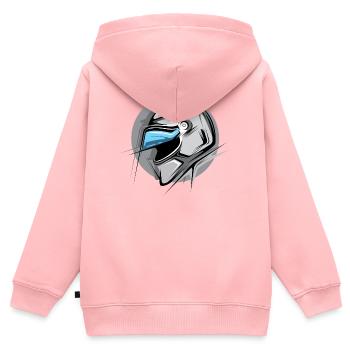 racing helmet Illustration Icon Graphic icon Logo - Kids Premium Organic Zip-up Hoodie - rose - Back - AI Model Kid Female (0cm)